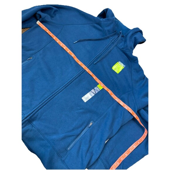 Tek Gear Hoodie Size 1X Ultrasoft Fleece Jacket Blue Long Sleeve Women's NWT - Picture 9 of 10